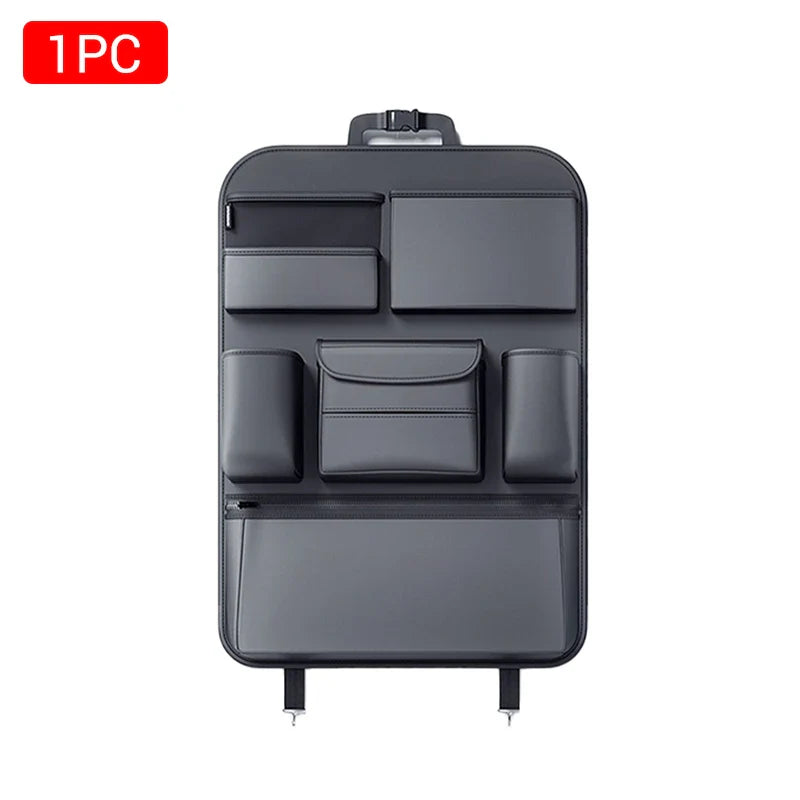 High-End Leather Car Seat Organizer
