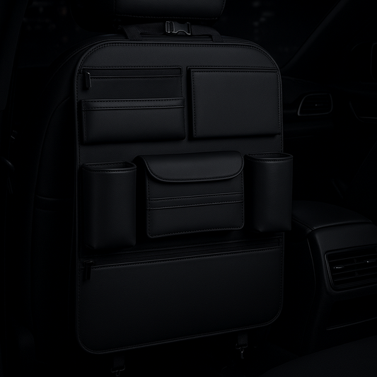 High-End Leather Car Seat Organizer
